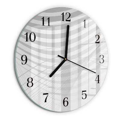 Orologio rotondo Linee astratte