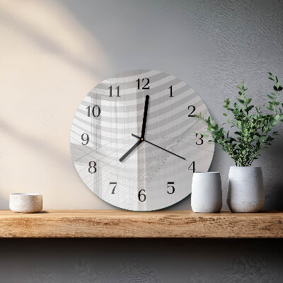 Orologio rotondo Linee astratte