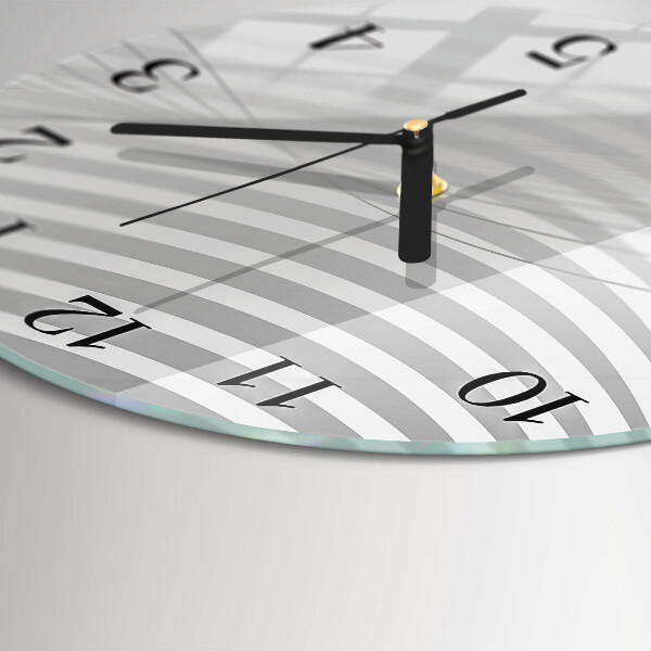 Orologio rotondo Linee astratte