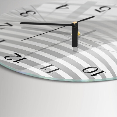 Orologio rotondo Linee astratte