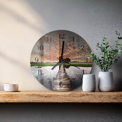 Orologio rotondo Ponte di Meadow