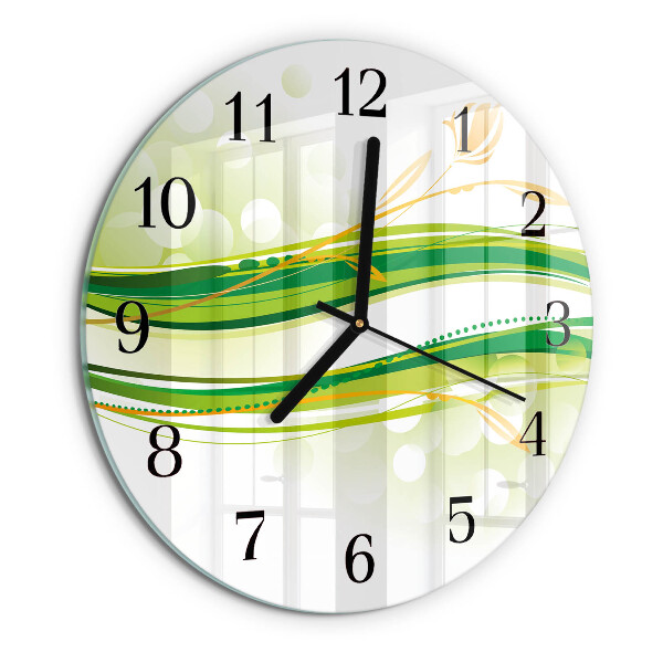 Orologio rotondo Linee astratte