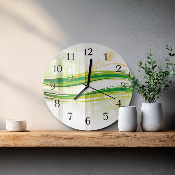 Orologio rotondo Linee astratte