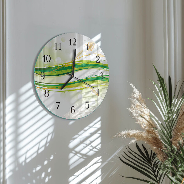 Orologio rotondo Linee astratte