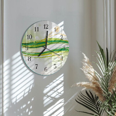 Orologio rotondo Linee astratte