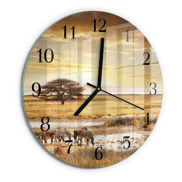 Orologio rotondo Zebre
