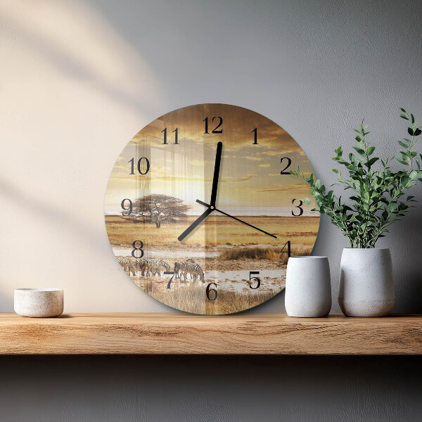 Orologio rotondo Zebre