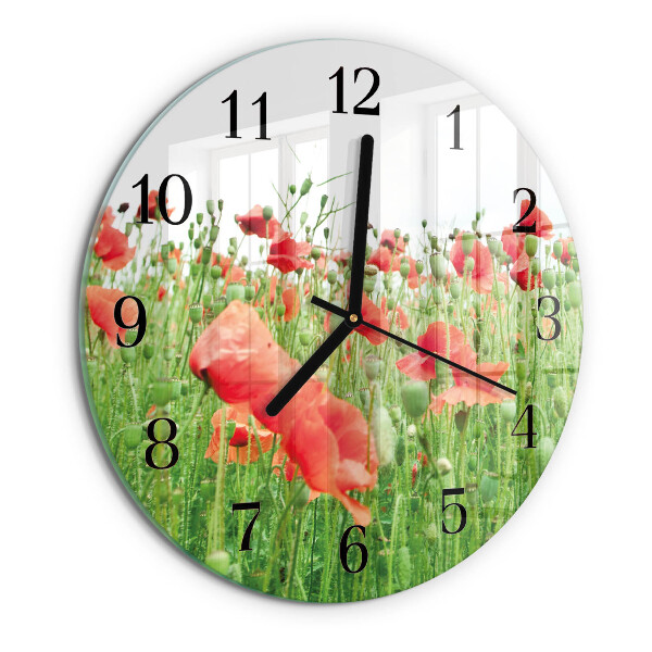 Orologio rotondo Papaveri