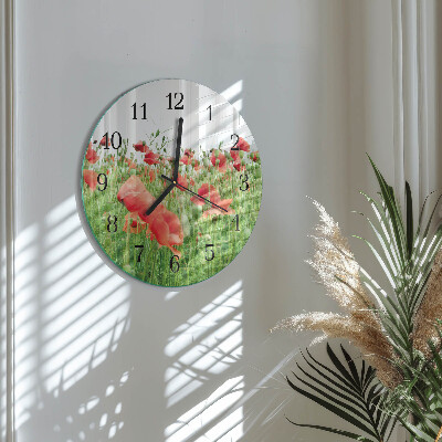 Orologio rotondo Papaveri