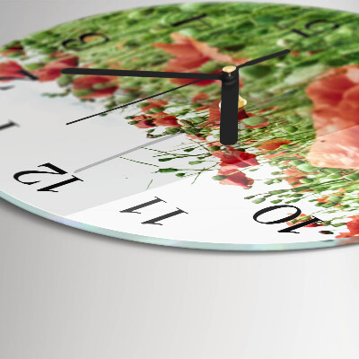Orologio rotondo Papaveri