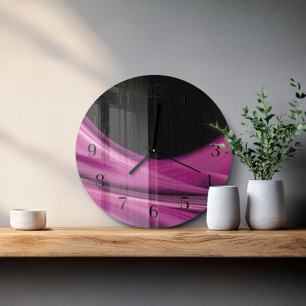Orologio rotondo Linee astratte