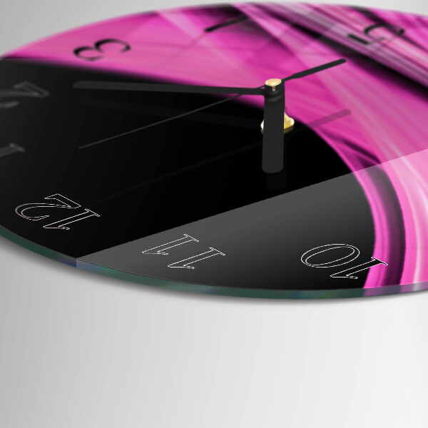 Orologio rotondo Linee astratte