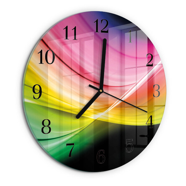 Orologio rotondo Linee astratte