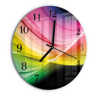 Orologio rotondo Linee astratte