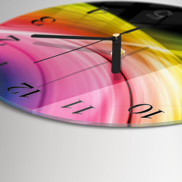 Orologio rotondo Linee astratte