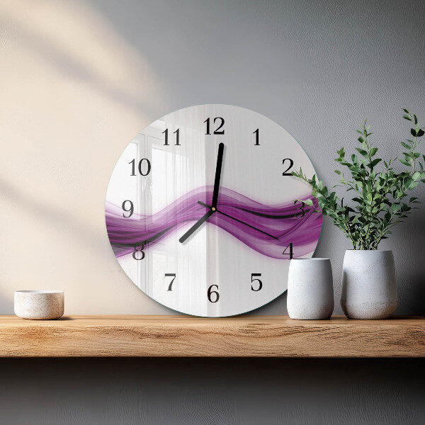 Orologio rotondo Linee astratte