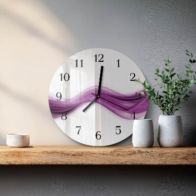 Orologio rotondo Linee astratte
