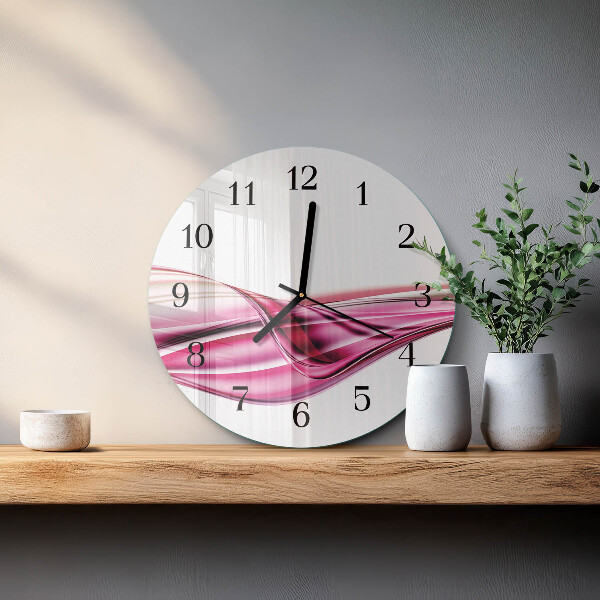 Orologio rotondo Linee astratte