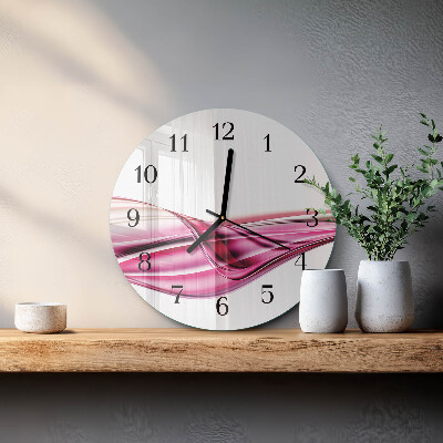 Orologio rotondo Linee astratte