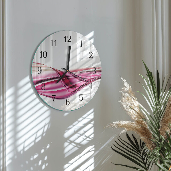 Orologio rotondo Linee astratte