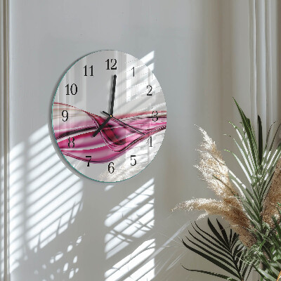 Orologio rotondo Linee astratte