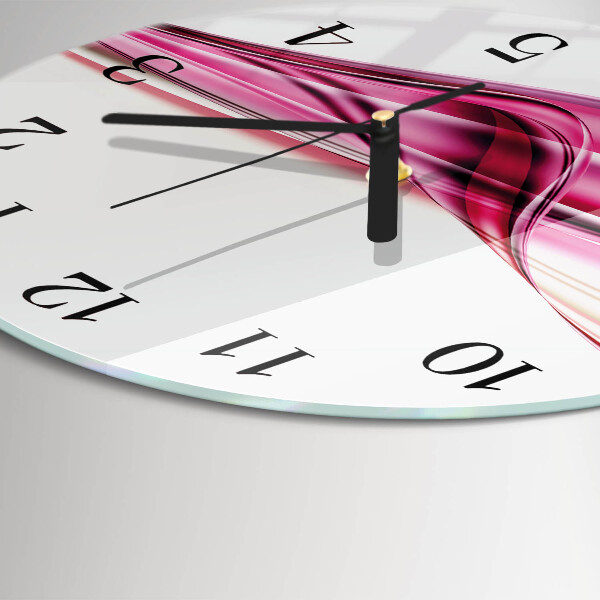 Orologio rotondo Linee astratte