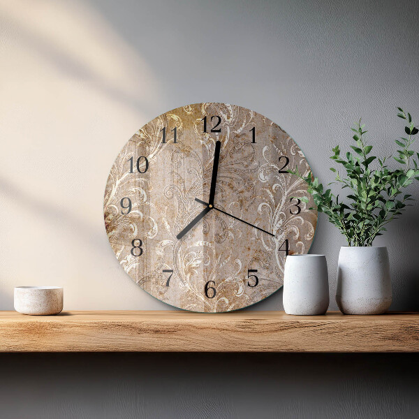Orologio rotondo Motivo floreale