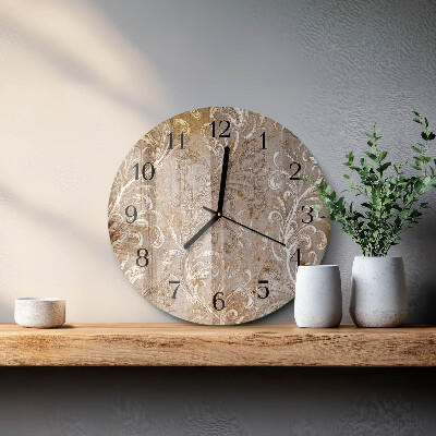 Orologio rotondo Motivo floreale