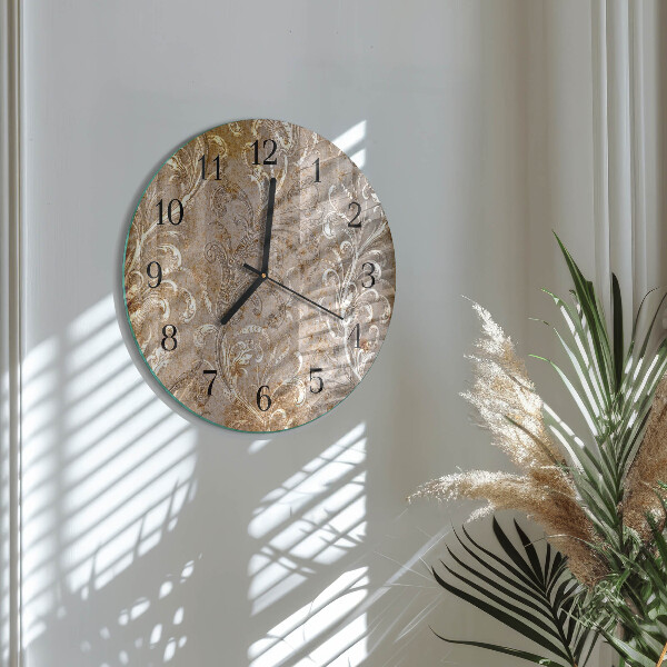 Orologio rotondo Motivo floreale