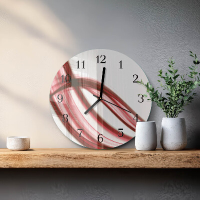 Orologio rotondo Linee astratte
