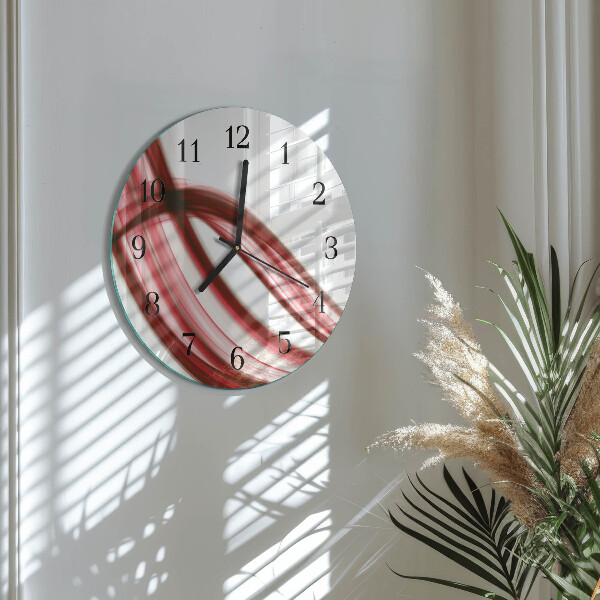 Orologio rotondo Linee astratte