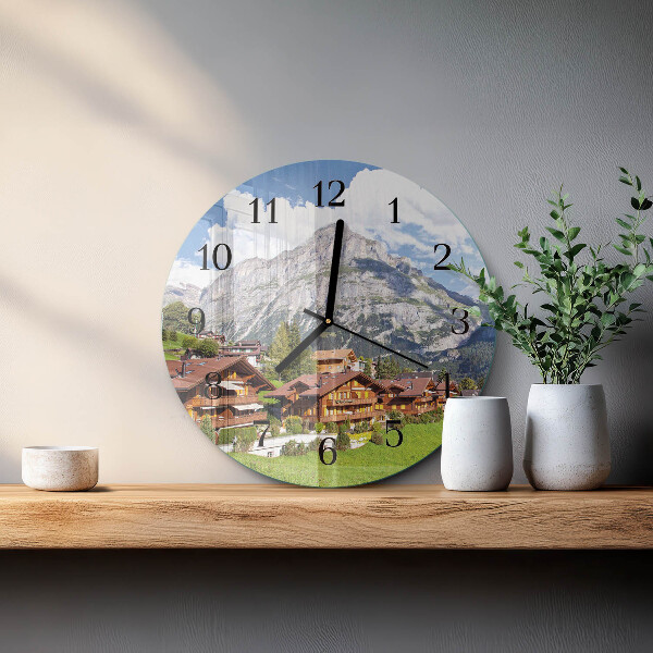 Orologio rotondo Montagne