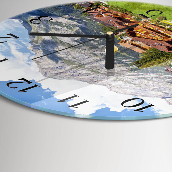 Orologio rotondo Montagne