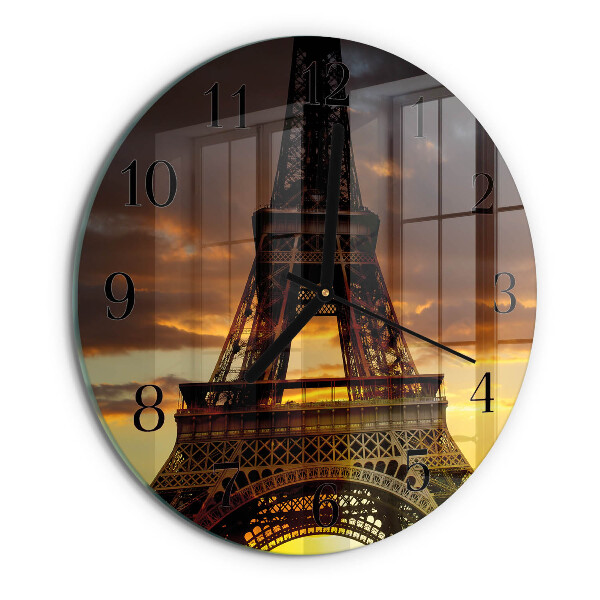 Orologio rotondo Torre Eiffel Parigi