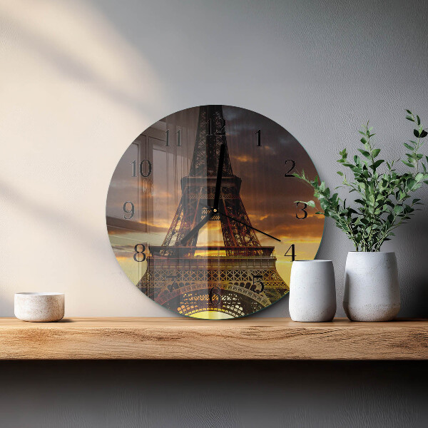 Orologio rotondo Torre Eiffel Parigi