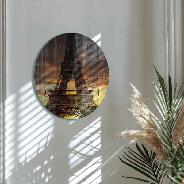 Orologio rotondo Torre Eiffel Parigi