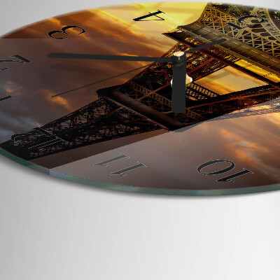 Orologio rotondo Torre Eiffel Parigi