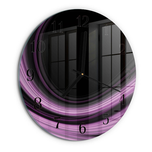 Orologio rotondo Linee astratte