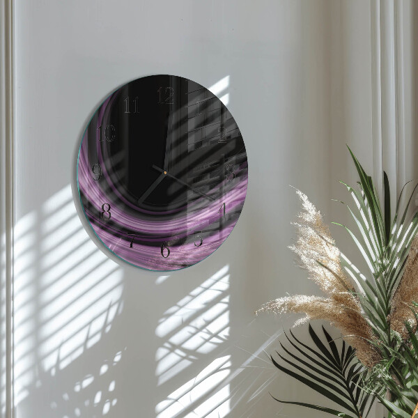 Orologio rotondo Linee astratte