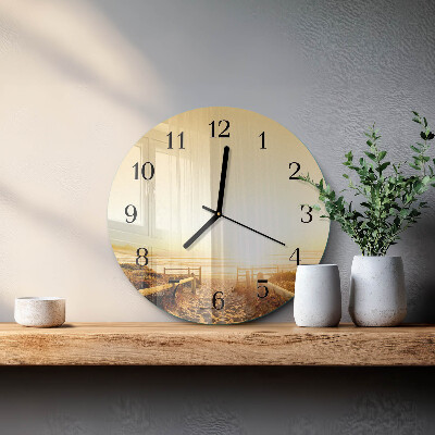 Orologio rotondo Sentiero lungo la spiaggia