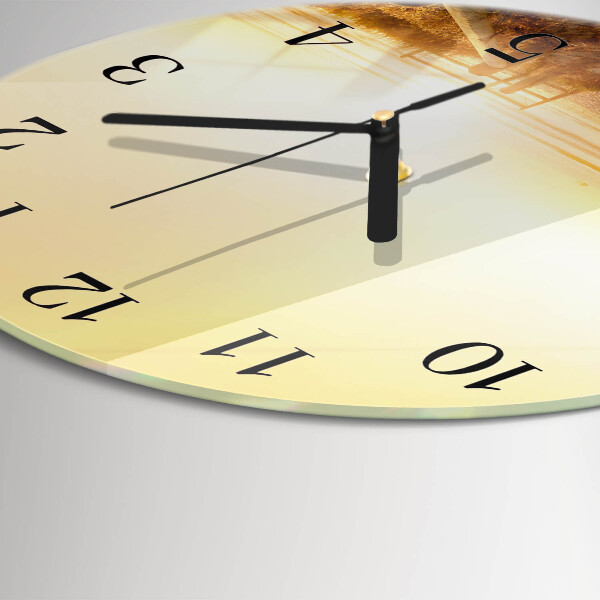 Orologio rotondo Sentiero lungo la spiaggia