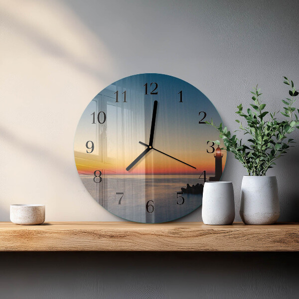 Orologio rotondo Mare del faro