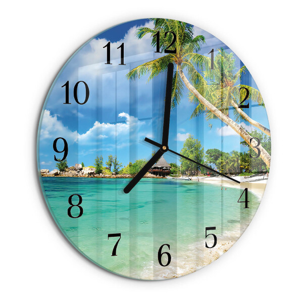 Orologio rotondo Palme da spiaggia