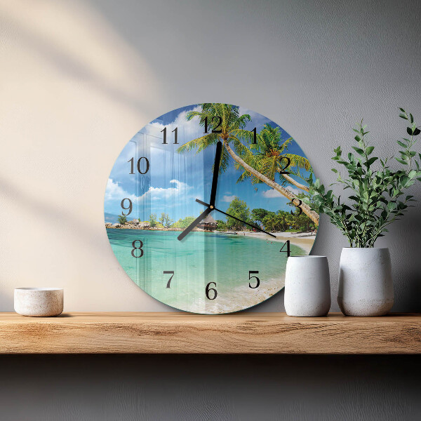 Orologio rotondo Palme da spiaggia