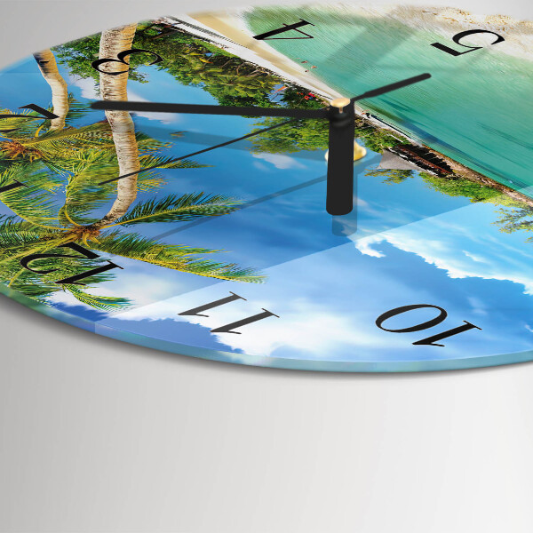 Orologio rotondo Palme da spiaggia