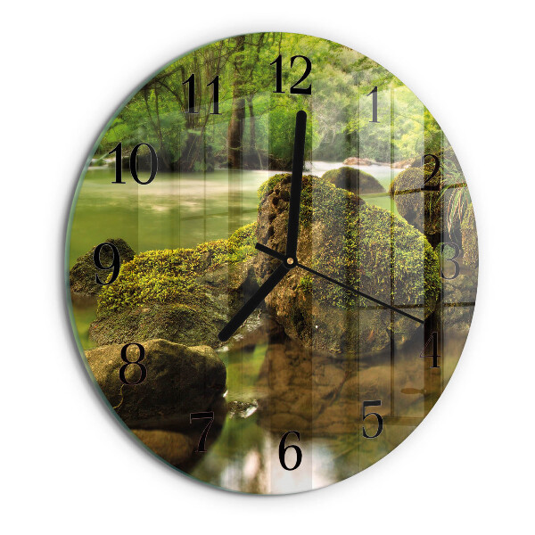 Orologio rotondo Fiume del paesaggio