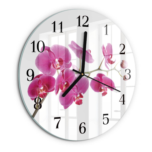 Orologio rotondo Orchidea