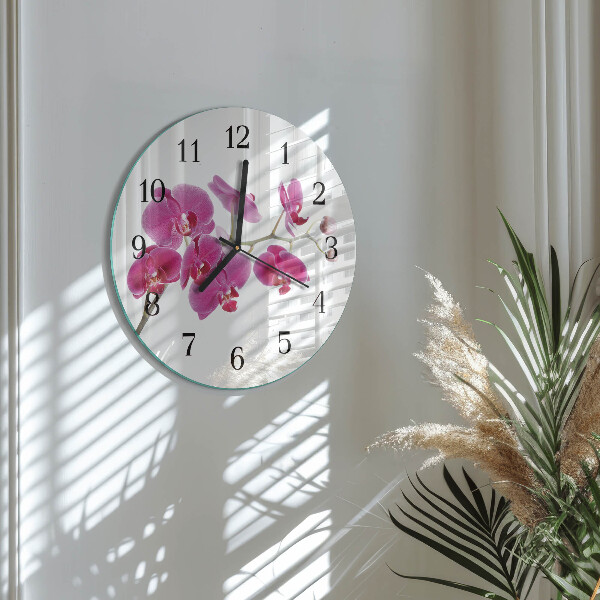 Orologio rotondo Orchidea