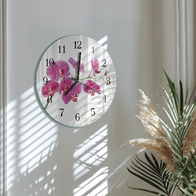 Orologio rotondo Orchidea