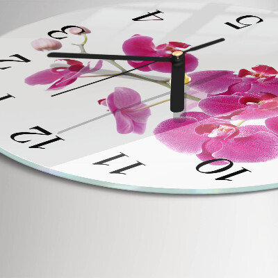 Orologio rotondo Orchidea